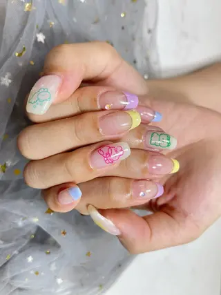 ネイル 🎀ネイルサロン エクラYUI🎀のネイルデザイン