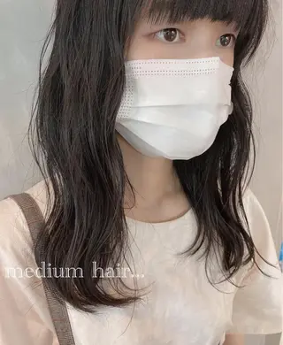 ミディアム カラー ヘアアレンジ stylist/蛯谷 珠里のヘアスタイル