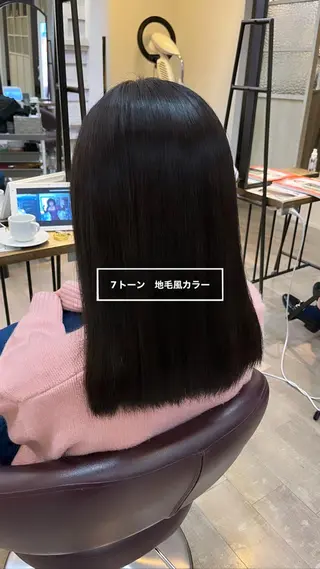 ロング メンズバレイヤージュ 斉藤春のヘアスタイル