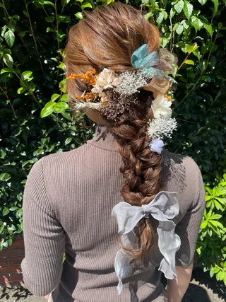 ロング ヘアアレンジ 女性に人気♪ はやしほのかのヘアスタイル