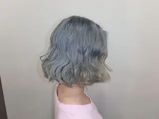 ミディアム カラー 下妻 カラーエクステ難波のヘアスタイル