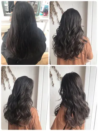 ロング カラー パーマ ヘアアレンジ メンズ 美容室 ソンリエのヘアスタイル