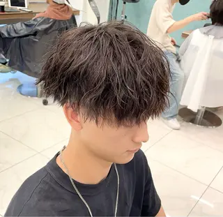 ショート パーマ メンズ 【メンズ特化】 池田大成✂︎のヘアスタイル