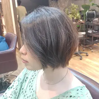 ショート カラー パーマ ヘアアレンジ ペスカ豊崎店　沖縄所属・ショート指名No.1 店長　清水のヘアスタイル