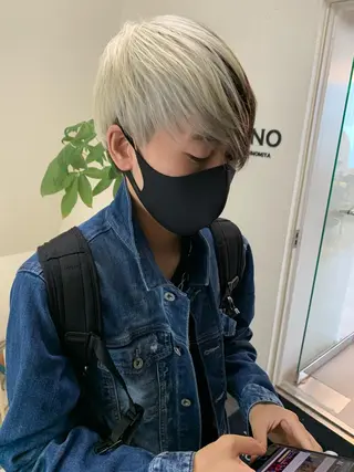 ショート カラー メンズ 【S.BROOM】 店長　西川徹のヘアスタイル