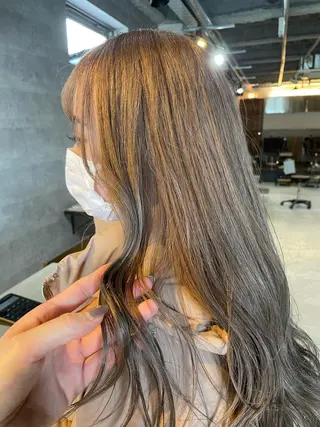 ロング カラー 中根 亜莉紗のヘアスタイル