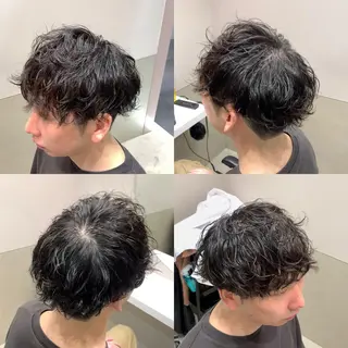 ショート パーマ メンズ クセを最大限に活かす メンズパーマ奈良大祐のヘアスタイル