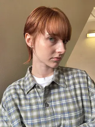 ショート カラー 安部佑哉/ハイトーン /レイヤー/グランジのヘアスタイル