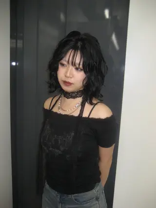 ミディアム カラー 山口 あかりのヘアスタイル