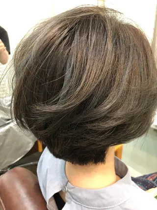 ショート 🌟髪質改善ケアカラ ー美髪縮毛矯正y🌟のヘアスタイル