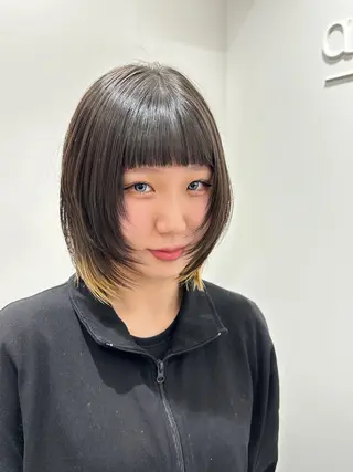 ミディアム arte KAORU /カットモデル募集のヘアスタイル
