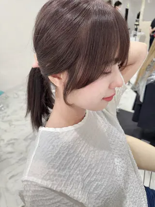 セミロング 韓国ヘアーサロン MARIA🐈‍⬛のヘアスタイル