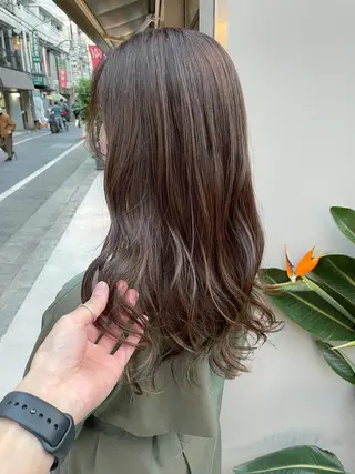 セミロング カラー HIROKI ” stylistのヘアスタイル