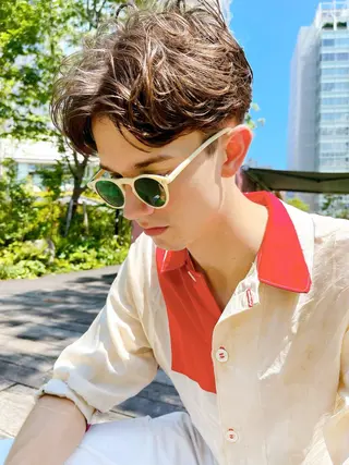 ショート パーマ メンズ メンズパーマ タカキリョウのヘアスタイル