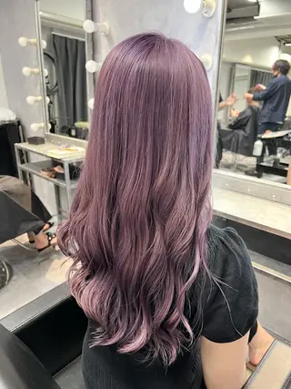 ロング カラー mimiiy梅田 中崎町ハイトーンのヘアスタイル