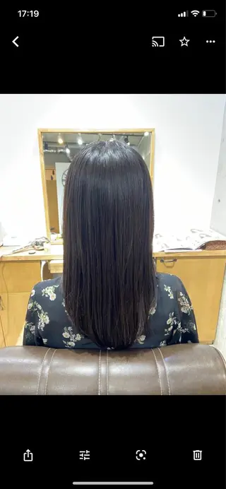 ロング 安岡美咲✂︎ 艶カラー/髪質改善のヘアスタイル