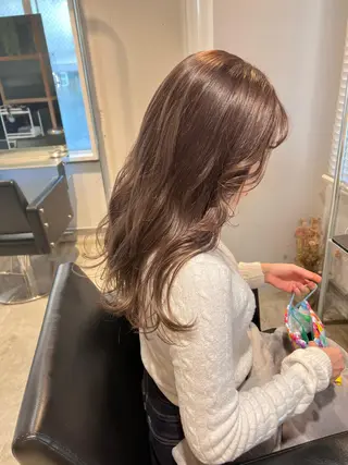 セミロング カラー 髪質改善period.所属・いしかわまい🎀 髪質改善特価サロンのヘアスタイル