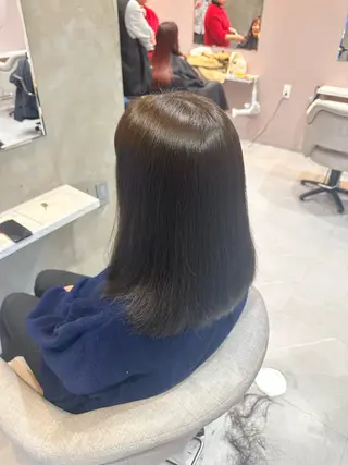 ミディアム 🧡似合わせレイヤー 艶カラーこなつ💛のヘアスタイル