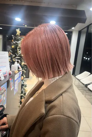 ミディアム ショート・ボブ・髪 質改善🧡関　玲子のヘアスタイル