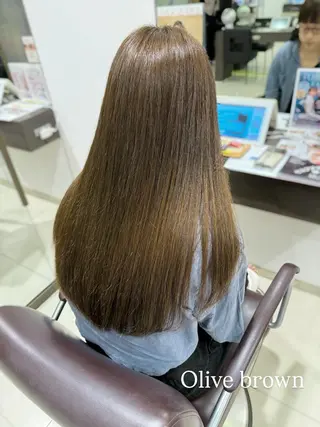 ロング ブリーチ/艶カラー /縮毛矯正/みなのヘアスタイル