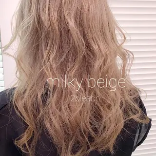ミディアム カラー 柔らかbeige モトキのヘアスタイル