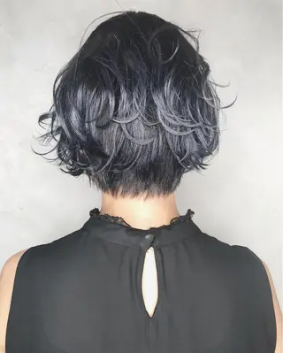 ショート カラー 髪質改善×縮毛矯正 HairDr.LINO駒沢【リノ】所属・mam. mamicoのヘアスタイル