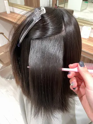 ミディアム 清瀬駅/痛ませない 縮毛矯正/山崎のヘアスタイル