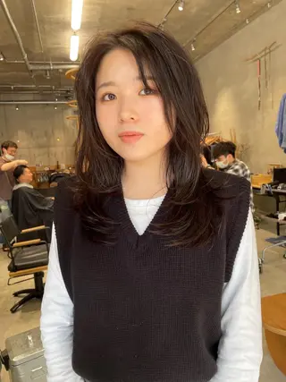 セミロング wewe: momoeのヘアスタイル