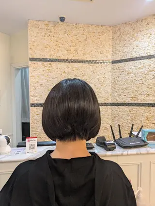 ミディアム Salon de with根本博史のヘアスタイル