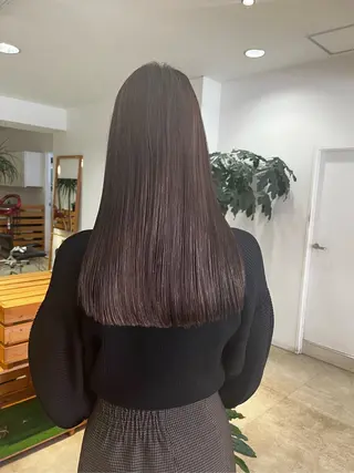 セミロング hoNua. 栄/透明感カラーのヘアスタイル