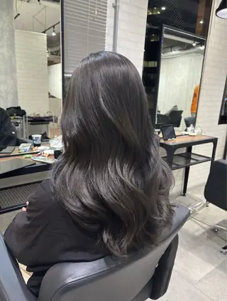 セミロング カラー ヘアアレンジ kei/透明感カラー /ベージュ/髪質改善のヘアスタイル