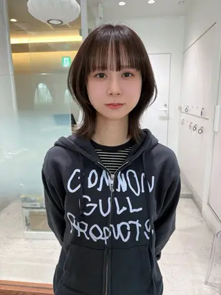 ミディアム カラー 🎀優姫 🎀 韓国レイヤーのヘアスタイル