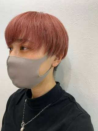 ショート カラー パーマ/透明感カラー /ボブ/吉田一生のヘアスタイル