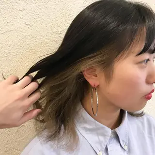ミディアム カラー 艶髪育成サロン 京橋　shinのヘアスタイル