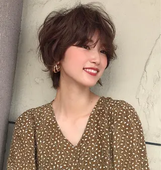 ショート カラー 田中 あかねのヘアスタイル
