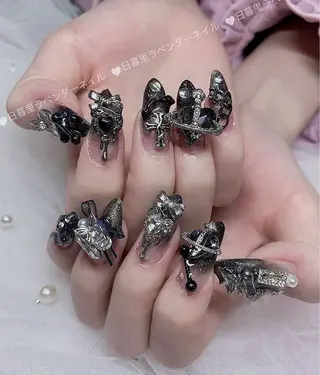 ネイル ラベンダー💖日暮里 ルル💖ネイルのネイルデザイン