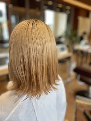 ミディアム 仙石 愛のヘアスタイル