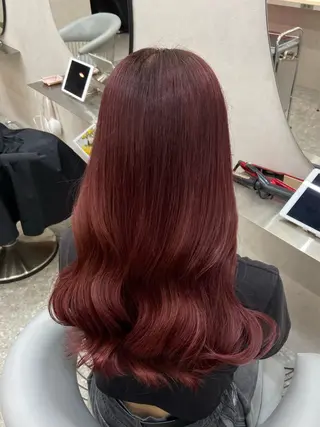 ロング カラー 新宿/韓国ヘア 中明度カラー/かやのヘアスタイル