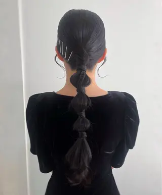 ロング ヘアアレンジ ヘアセットサロン /上坪愛美のヘアスタイル