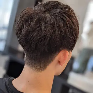 ミディアム メンズ パーマ FRANK'SBARBER所属・💈山本  卓士💈のヘアスタイル