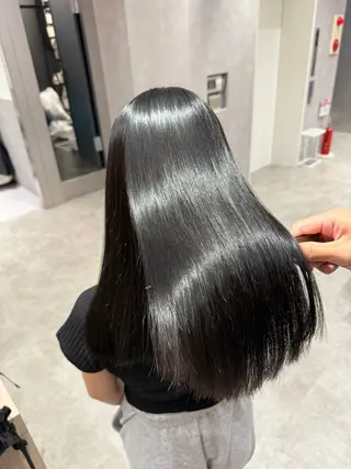 セミロング カラー パーマ ヘアアレンジ salowin新宿East3階所属・艶美髪/髪質改善 /縮毛矯正/木元渓太のヘアスタイル