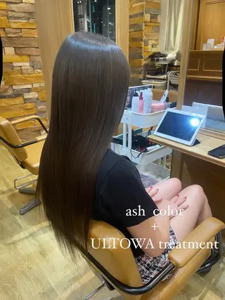 ロング カラー 🌸shuka／艶髪 ／ハイトーン/新宿のヘアスタイル