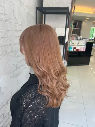 セミロング エクステ＆艶カラー 🎀YURINA🎀のヘアスタイル