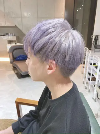 ショート ヘアアレンジ カラー メンズ 𝐑𝐈𝐍𝐊𝐀 🐣🩷のヘアスタイル