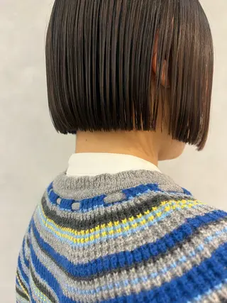 ショート カラー 🌼タッセルボブ/シ ョートmoeka🌼のヘアスタイル