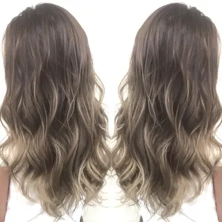 ロング カラー 井上 一平のヘアスタイル