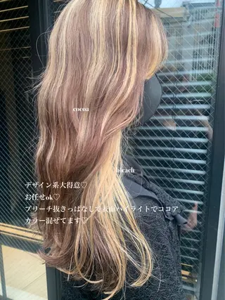 カラー ラベンダー/レイヤー スタイル🤎mamiのヘアスタイル