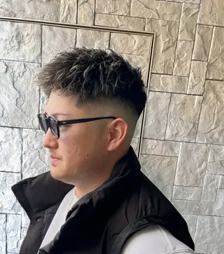 カラー パーマ メンズ 一宮/稲沢/あま市 /小林好裕のヘアスタイル