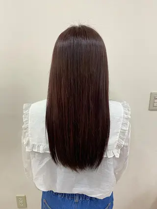 ロング 内田 遥香のヘアスタイル