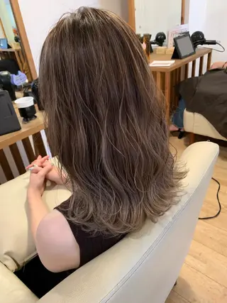 セミロング カラー Joule 大分メンズのヘアスタイル